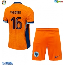 Nizozemska Joey Veerman #16 Domaci Dres za djecu EP 2024 Kratak Rukav (+ Kratke hlače)